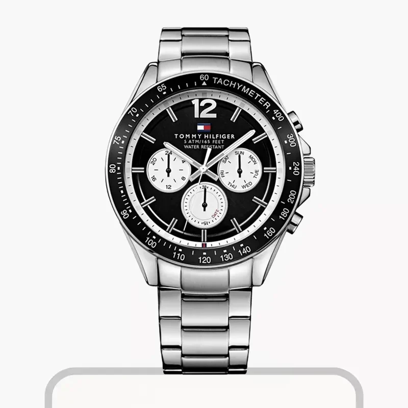 Tommy Hilfiger Luke Chronograph Black Dial Men's Watch- 1791104-copy